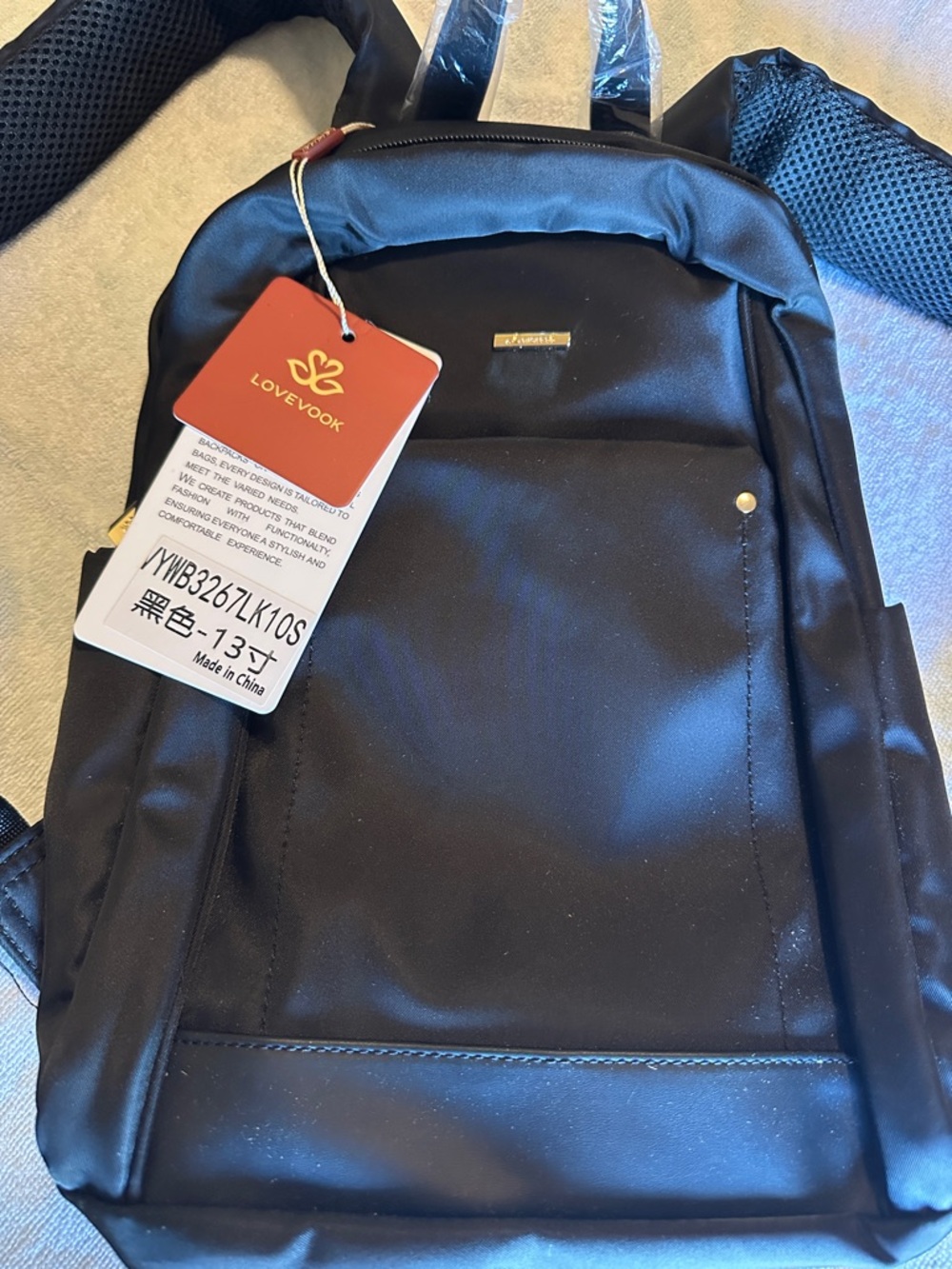 Black Women’s Lovevook Backpack - Sleek Everyday Backpack Bag